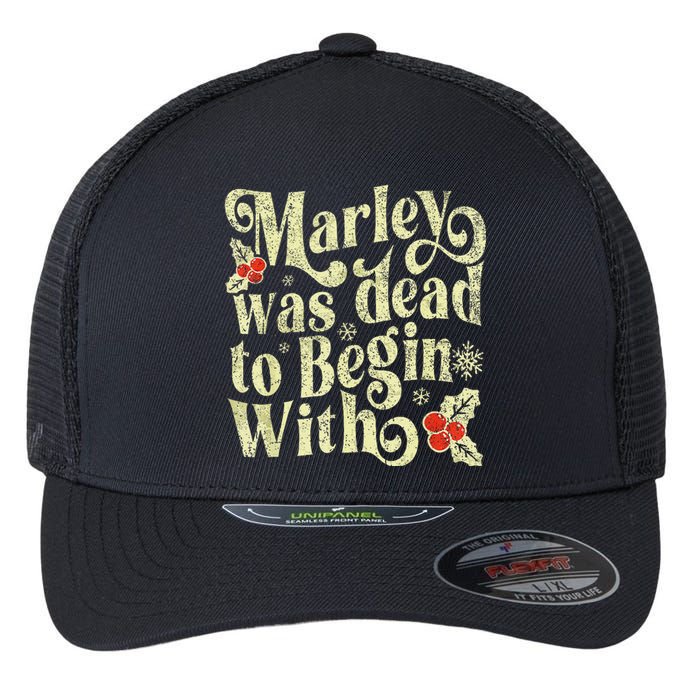 To Begin With Funny Novelty Christmas Flexfit Unipanel Trucker Cap