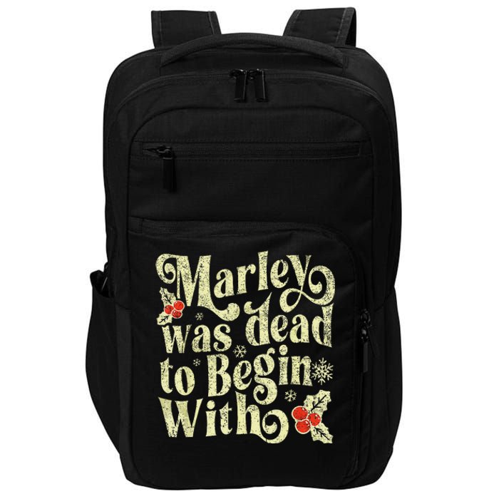 To Begin With Funny Novelty Christmas Impact Tech Backpack