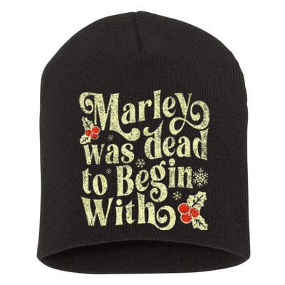 To Begin With Funny Novelty Christmas Short Acrylic Beanie