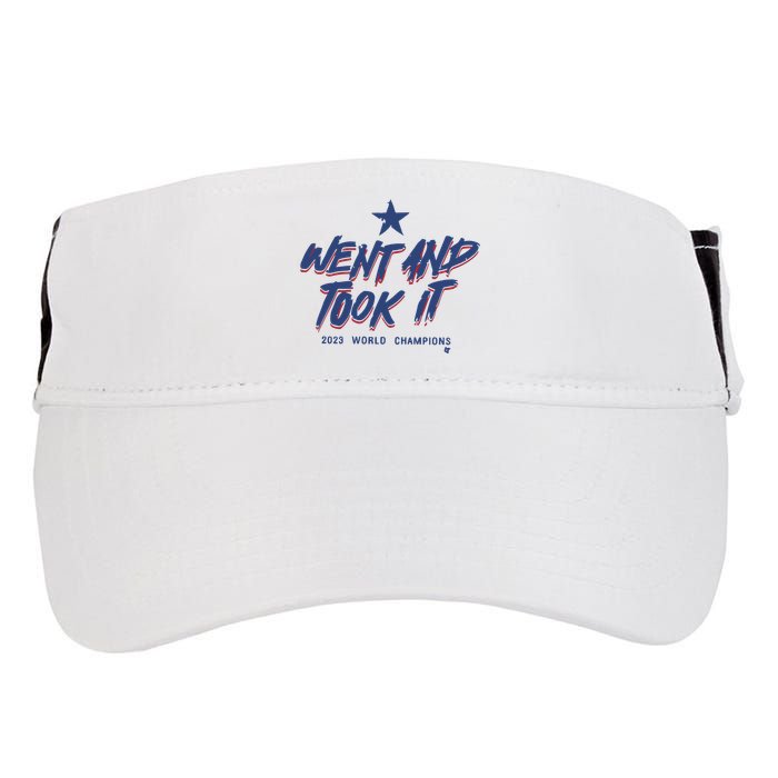 Texas Baseball Went And Took It Adult Drive Performance Visor