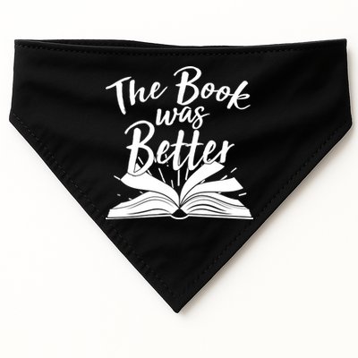 The Book Was Better Reading Fan Book Lover USA-Made Doggie Bandana