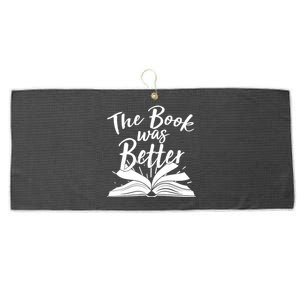 The Book Was Better Reading Fan Book Lover Large Microfiber Waffle Golf Towel