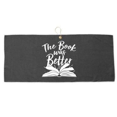 The Book Was Better Reading Fan Book Lover Large Microfiber Waffle Golf Towel
