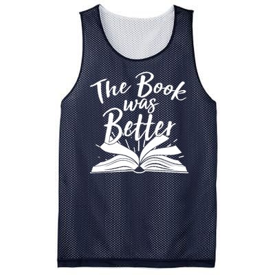 The Book Was Better Reading Fan Book Lover Mesh Reversible Basketball Jersey Tank