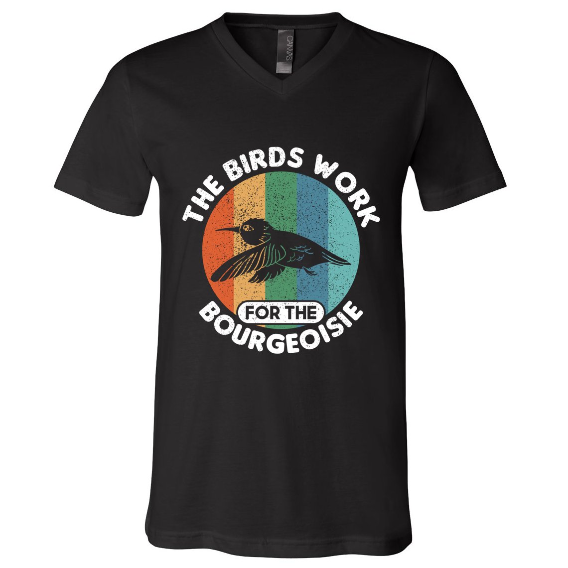 The Birds Work For The Bourgeoisie Bird V-Neck T-Shirt