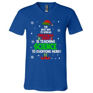 The Best Way To Spread Christmas Cheer Is Teaching Science Great Gift V-Neck T-Shirt