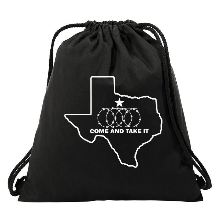 Texas Barbed Wire Come And Take It Drawstring Bag