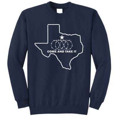 Texas Barbed Wire Come And Take It Tall Sweatshirt