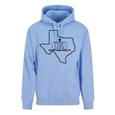 Texas Barbed Wire Come And Take It Unisex Surf Hoodie