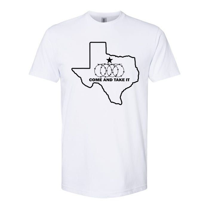 Texas Barbed Wire Come And Take It Softstyle CVC T-Shirt