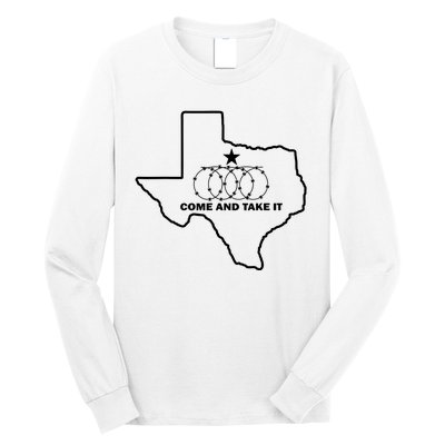 Texas Barbed Wire Come And Take It Long Sleeve Shirt