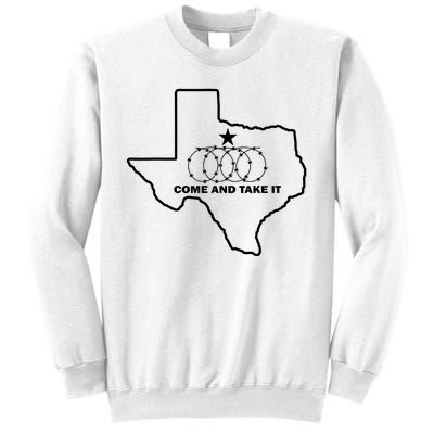 Texas Barbed Wire Come And Take It Sweatshirt