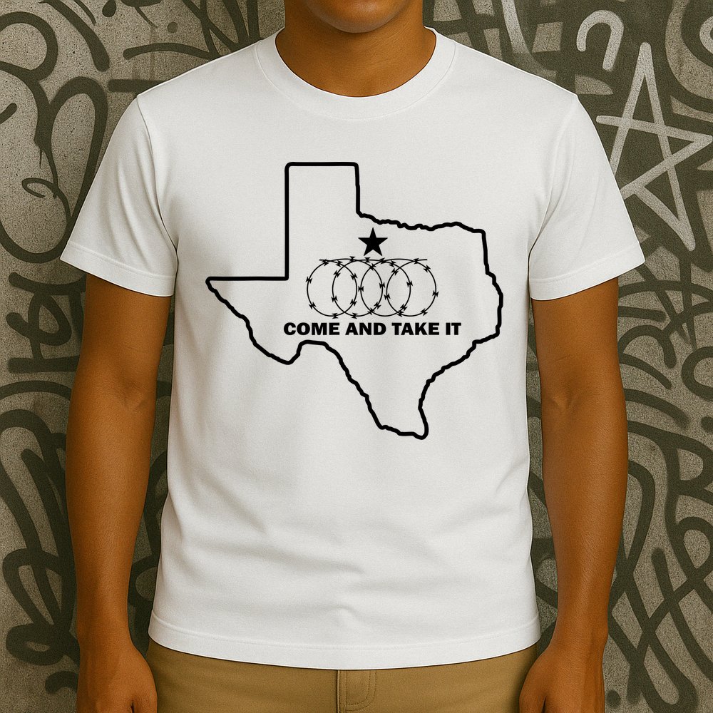 Texas Barbed Wire Come And Take It T-Shirt