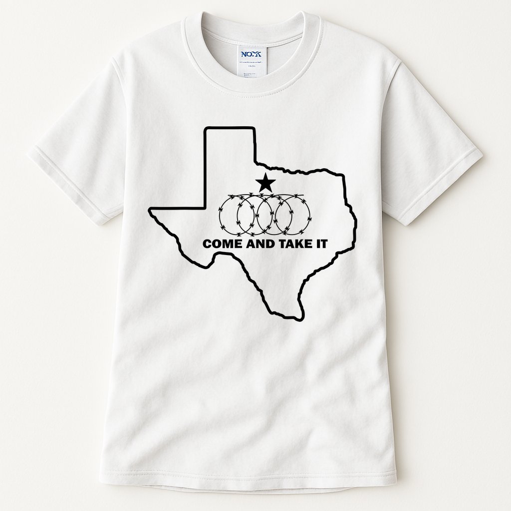 Texas Barbed Wire Come And Take It Tall T-Shirt