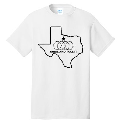 Texas Barbed Wire Come And Take It Tall T-Shirt