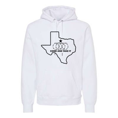 Texas Barbed Wire Come And Take It Premium Hoodie