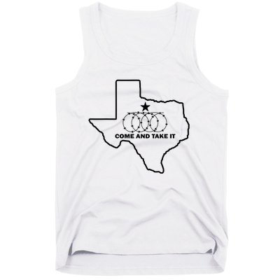 Texas Barbed Wire Come And Take It Tank Top