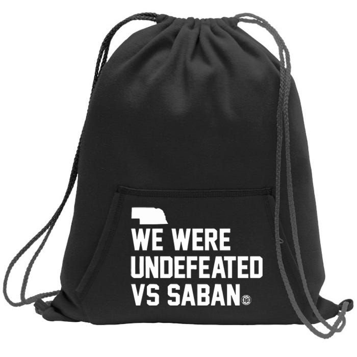 Triple B We Were Undefeated Vs Saban Sweatshirt Cinch Pack Bag