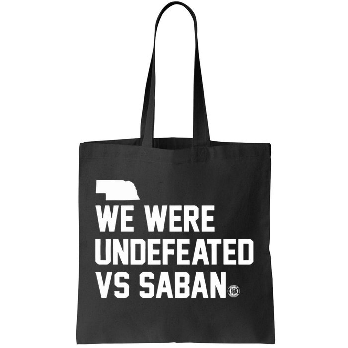 Triple B We Were Undefeated Vs Saban Tote Bag