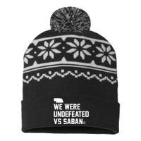 Triple B We Were Undefeated Vs Saban USA-Made Snowflake Beanie