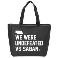 Triple B We Were Undefeated Vs Saban Zip Tote Bag