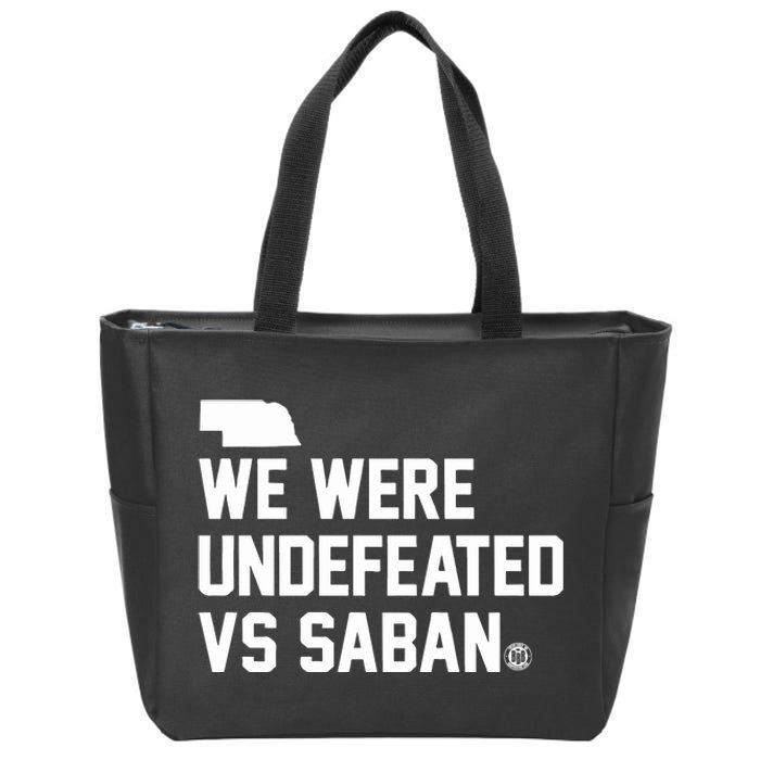 Triple B We Were Undefeated Vs Saban Zip Tote Bag