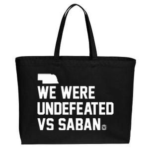 Triple B We Were Undefeated Vs Saban Cotton Canvas Jumbo Tote