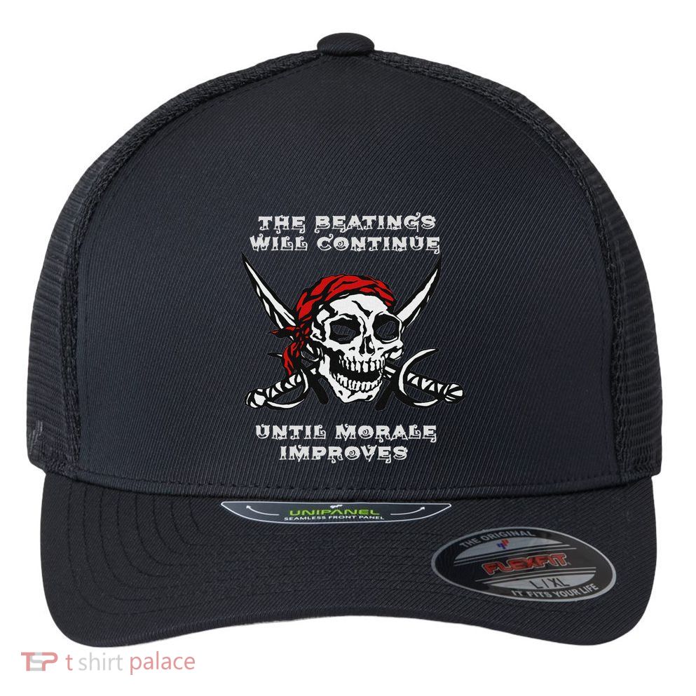 The Beatings Will Continue Until Morale Improves Flexfit Unipanel Trucker Cap