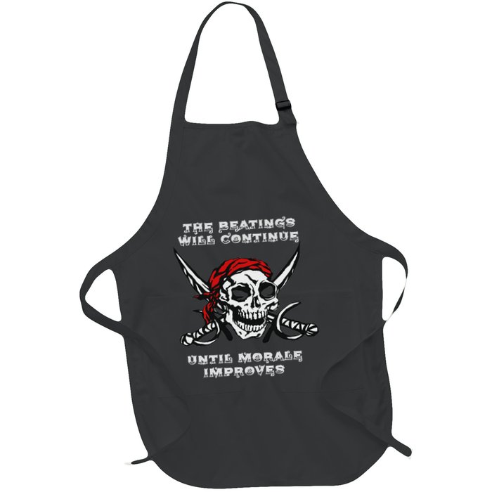 The Beatings Will Continue Until Morale Improves Apron