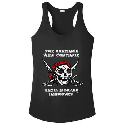 The Beatings Will Continue Until Morale Improves Ladies PosiCharge Competitor Racerback Tank