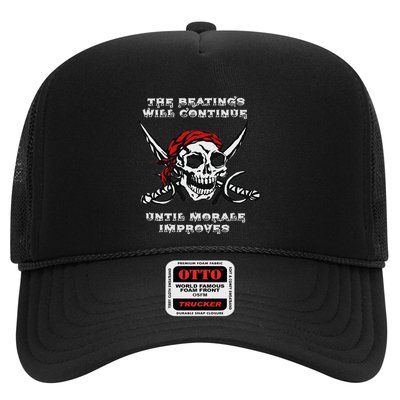 The Beatings Will Continue Until Morale Improves Trucker Hat