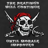 The Beatings Will Continue Until Morale Improves Golf Towel