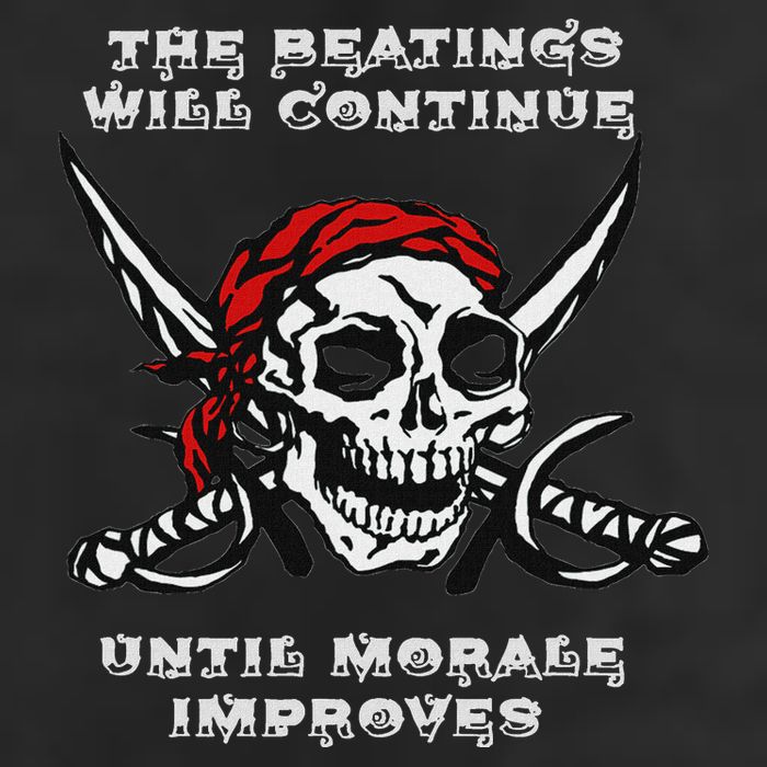 The Beatings Will Continue Until Morale Improves Golf Towel