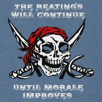 The Beatings Will Continue Until Morale Improves Garment-Dyed Sweatshirt