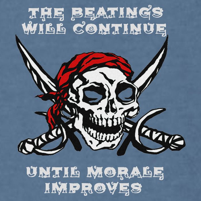 The Beatings Will Continue Until Morale Improves Garment-Dyed Sweatshirt
