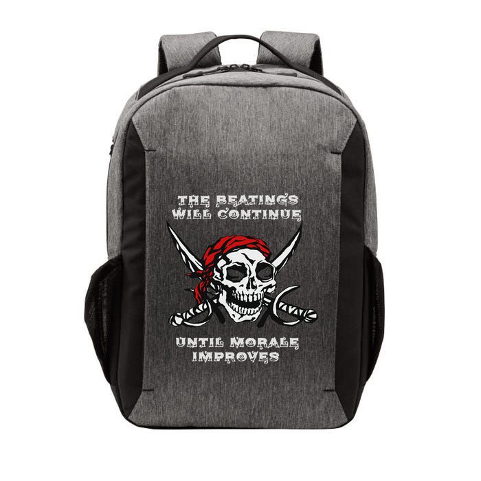 The Beatings Will Continue Until Morale Improves Vector Backpack