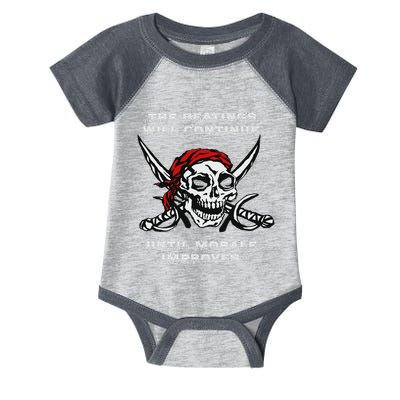 The Beatings Will Continue Until Morale Improves Infant Baby Jersey Bodysuit