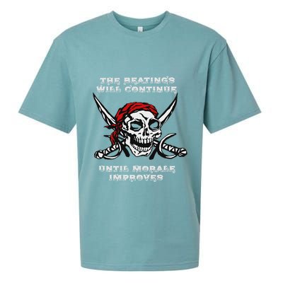 The Beatings Will Continue Until Morale Improves Sueded Cloud Jersey T-Shirt