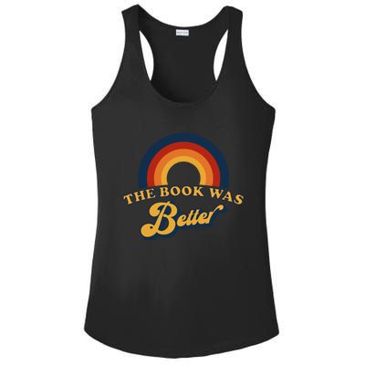 The Book Was Better Literature Teacher Bookish Librarian Gift Ladies PosiCharge Competitor Racerback Tank