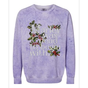 To Begin With Funny Novelty Christmas Colorblast Crewneck Sweatshirt