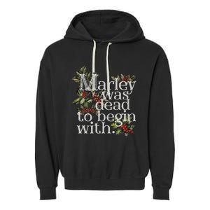 To Begin With Funny Novelty Christmas Garment-Dyed Fleece Hoodie