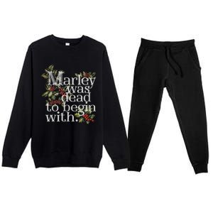 To Begin With Funny Novelty Christmas Premium Crewneck Sweatsuit Set