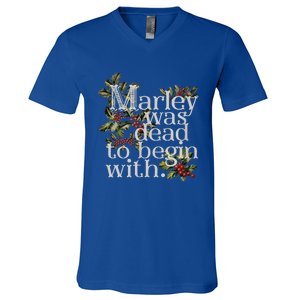 To Begin With Funny Novelty Christmas V-Neck T-Shirt