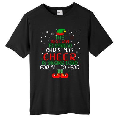 The Best Way To Spread Christmas Cheer Gift Elf Party Gift Tall Fusion ChromaSoft Performance T-Shirt