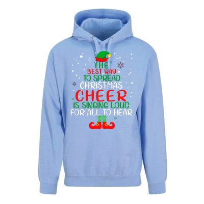 The Best Way To Spread Christmas Cheer Gift Elf Party Gift Unisex Surf Hoodie