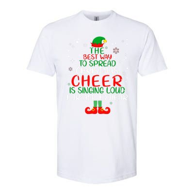 The Best Way To Spread Christmas Cheer Gift Elf Party Gift Softstyle CVC T-Shirt