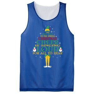 The Best Way To Spread Christmas Cheer Is Singing Loud Elf Cool Gift Mesh Reversible Basketball Jersey Tank