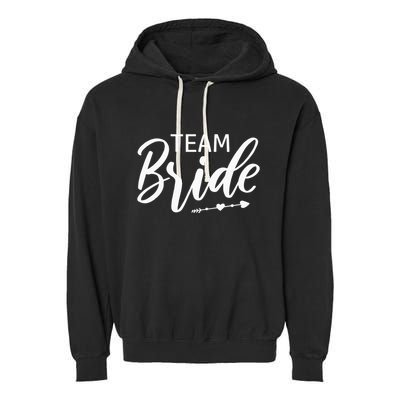 Team Bride Wedding Party Garment-Dyed Fleece Hoodie
