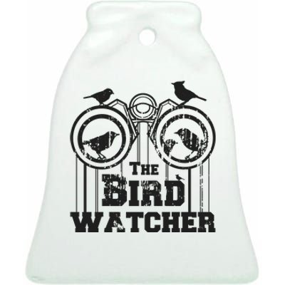 The Bird Watcher Ceramic Bell Ornament