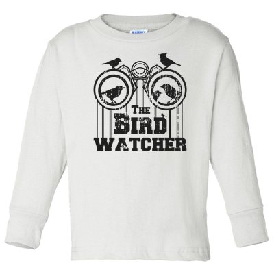 The Bird Watcher Toddler Long Sleeve Shirt